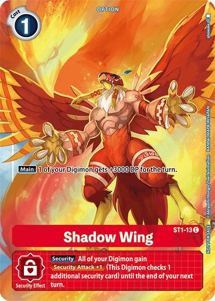Image for Shadow Wing - ST1-13 (Tamer's Evolution Box) (ST1-13 C) (ST-1) - Digimon Card Game