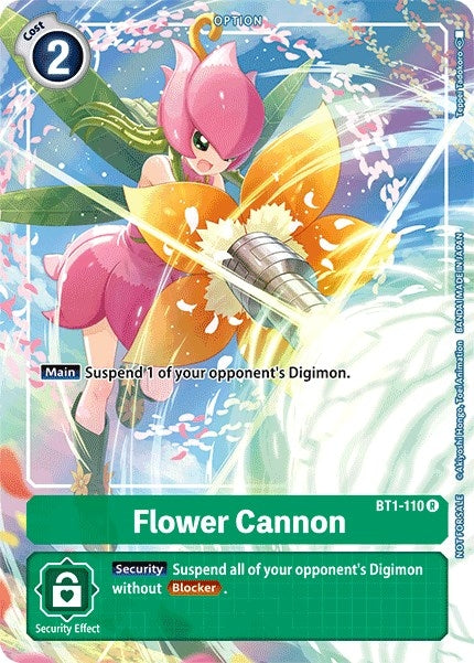 Image for Flower Cannon - BT1-110 (Tamer's Evolution Box) (BT1-110 R) (BT01-03A) - Digimon Card Game