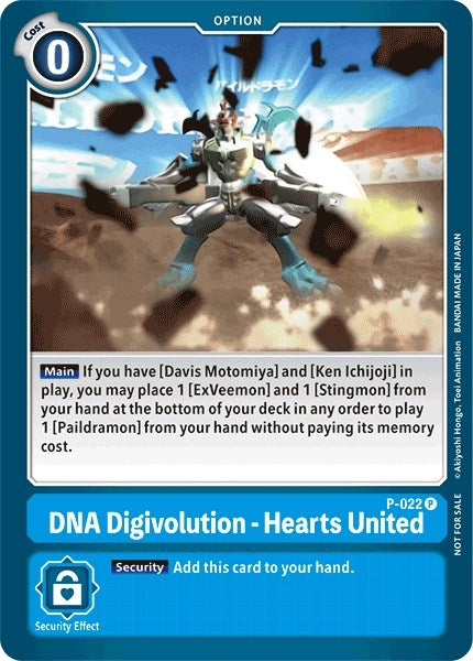 Image for DNA Digivolution - Hearts United (Special Release Memorial Pack) (P-022 P) (D-PR) - Digimon Card Game