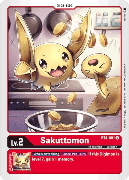 Image for Sakuttomon (BT4-001 U) (BT04) - Digimon Card Game