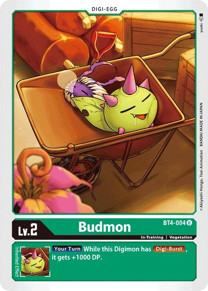 Image for Budmon (BT4-004 U) (BT04) - Digimon Card Game