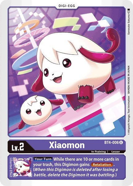 Image for Xiaomon (BT4-006 U) (BT04) - Digimon Card Game