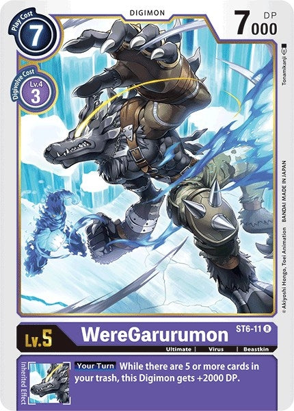 Image for WereGarurumon (ST6-11 R) (ST-6) - Digimon Card Game