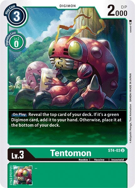 Image for Tentomon (ST4-03 U) (ST-4) - Digimon Card Game