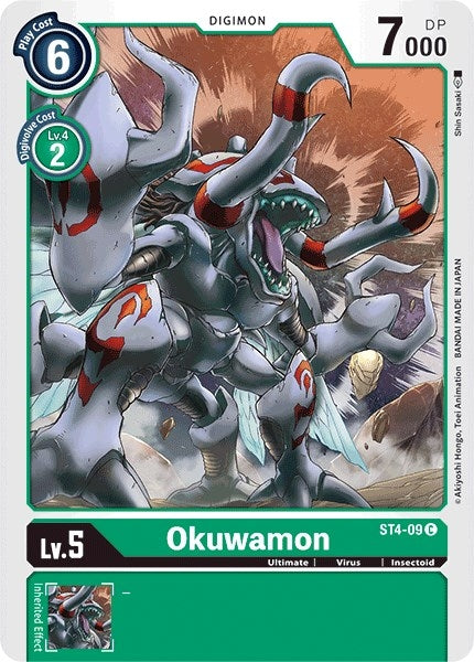 Image for Okuwamon (ST4-09 C) (ST-4) - Digimon Card Game