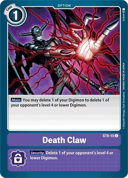 Image for Death Claw (ST6-15 C) (ST-6) - Digimon Card Game