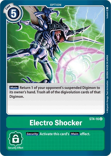 Image for Electro Shocker (ST4-16 U) (ST-4) - Digimon Card Game