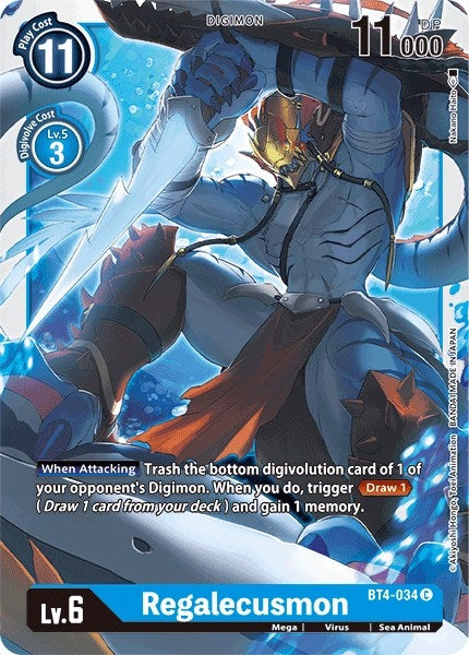 Image for Regalecusmon (BT4-034 C) (BT04) - Digimon Card Game