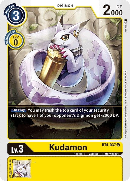 Image for Kudamon (BT4-037 C) (BT04) - Digimon Card Game