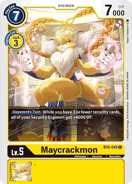 Image for Maycrackmon (BT4-045 C) (BT04) - Digimon Card Game