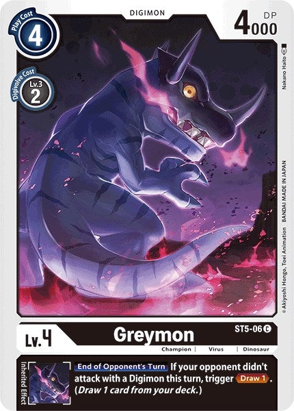 Image for Greymon (ST5-06 C) (ST-5) - Digimon Card Game