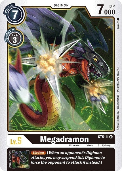 Image for Megadramon (ST5-11 R) (ST-5) - Digimon Card Game