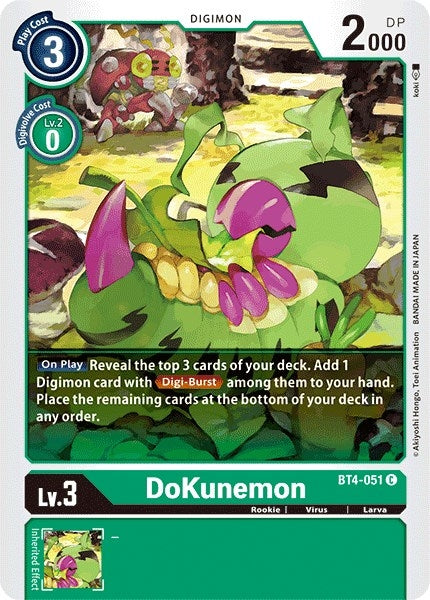 Image for DoKunemon (BT4-051 C) (BT04) - Digimon Card Game