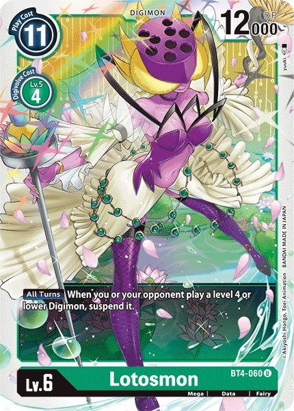 Image for Lotosmon (BT4-060 U) (BT04) - Digimon Card Game
