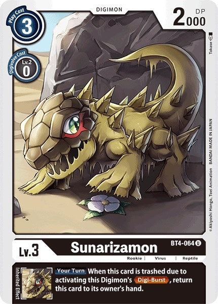 Image for Sunarizamon (BT4-064 U) (BT04) - Digimon Card Game