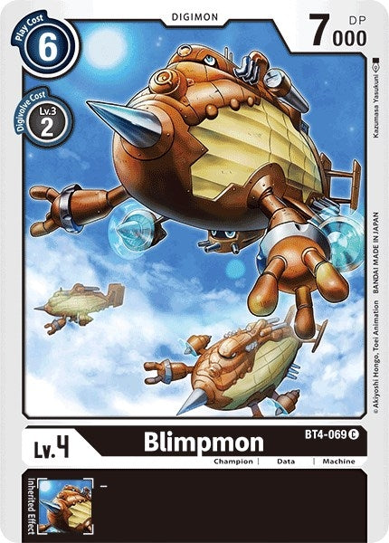 Image for Blimpmon (BT4-069 C) (BT04) - Digimon Card Game