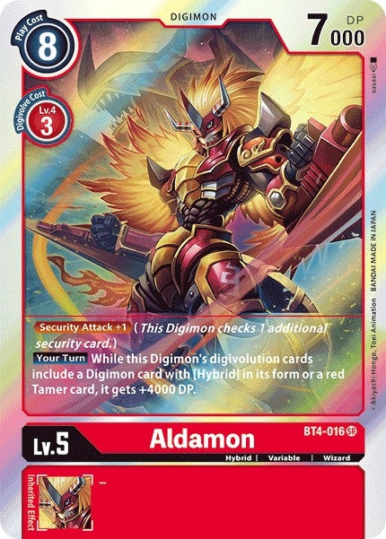 Image for Aldamon (BT4-016 SR) (BT04) - Digimon Card Game