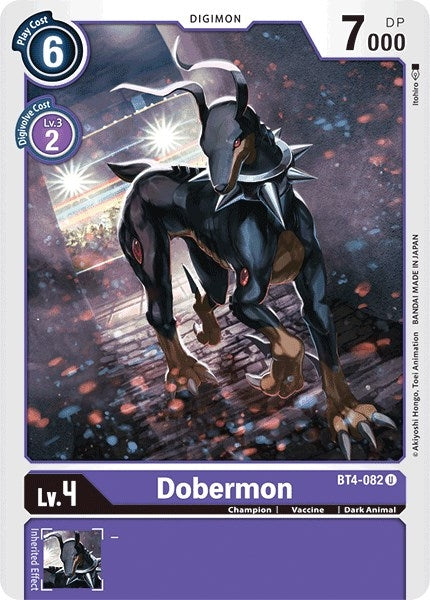 Image for Dobermon (BT4-082 U) (BT04) - Digimon Card Game