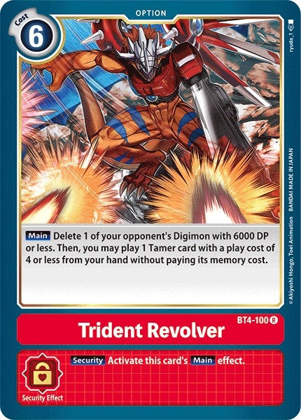 Image for Trident Revolver (BT4-100 R) (BT04) - Digimon Card Game