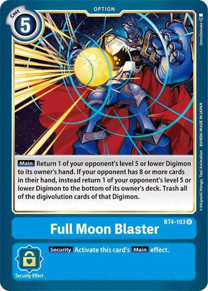 Image for Full Moon Blaster (BT4-103 R) (BT04) - Digimon Card Game