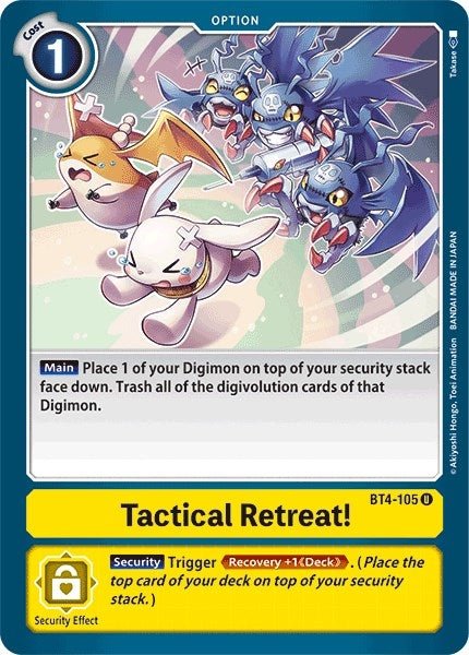 Image for Tactical Retreat! (BT4-105 U) (BT04) - Digimon Card Game