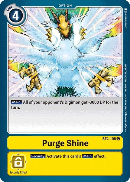 Image for Purge Shine (BT4-106 C) (BT04) - Digimon Card Game