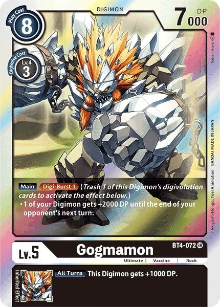 Image for Gogmamon (BT4-072 SR) (BT04) - Digimon Card Game