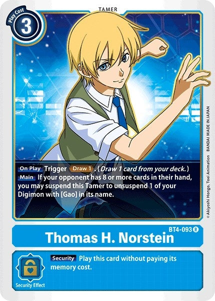 Image for Thomas H. Norstein (BT4-093 R) (BT04) - Digimon Card Game