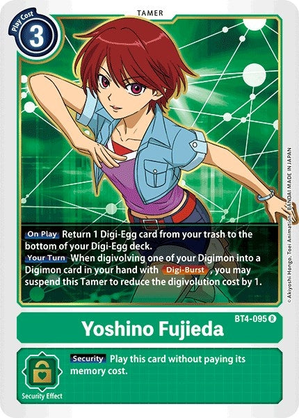 Image for Yoshino Fujieda (BT4-095 R) (BT04) - Digimon Card Game