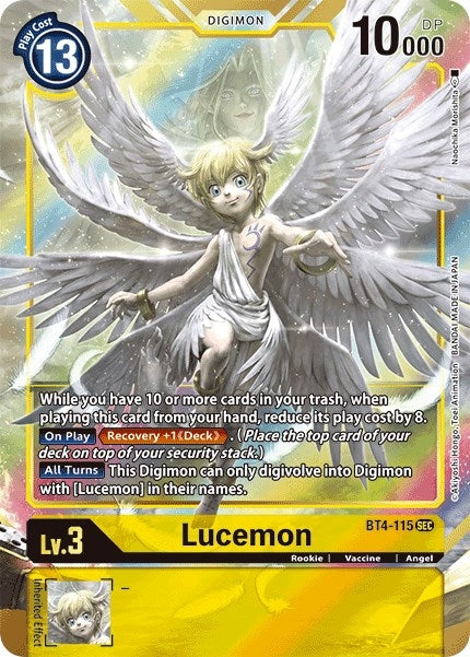 Image for Lucemon (Alternate Art) (BT4-115 SEC) (BT04) - Digimon Card Game