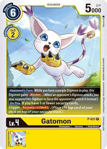 Image for Gatomon - P-031 (P-031 P) (D-PR) - Digimon Card Game