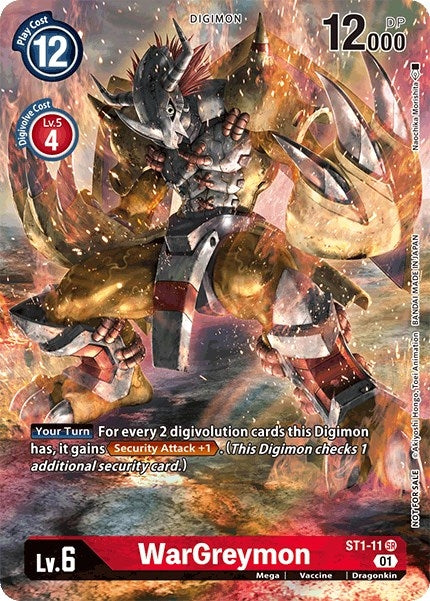 Image for WarGreymon - ST1-11 (Premier TO Event June 2021) (ST1-11 SR) (ST-1) - Digimon Card Game