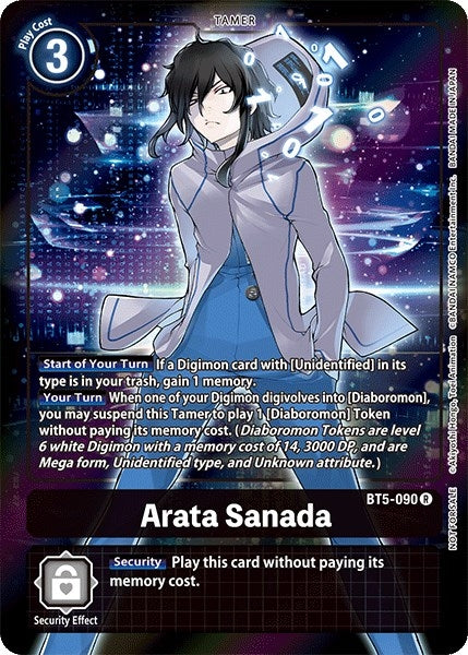 Image for Arata Sanada (Box Topper) (BT5-090 R) (BT05) - Digimon Card Game