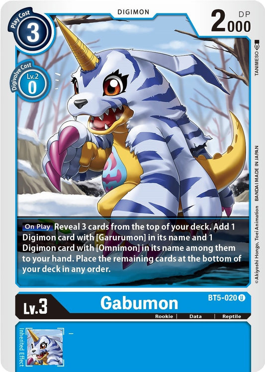 Image for Gabumon (BT5-020 U) (BT05) - Digimon Card Game