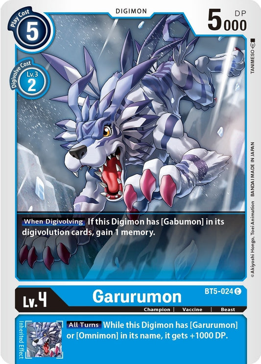 Image for Garurumon (BT5-024 C) (BT05) - Digimon Card Game