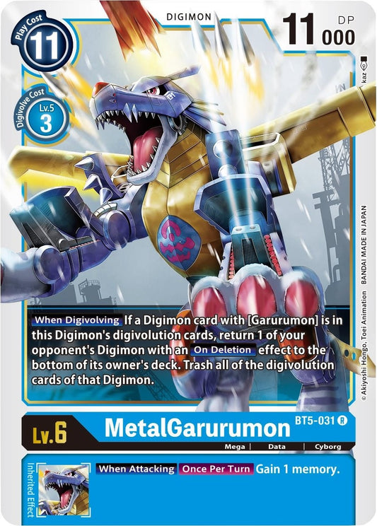 Image for MetalGarurumon - BT5-031 (BT5-031 R) (BT05) - Digimon Card Game