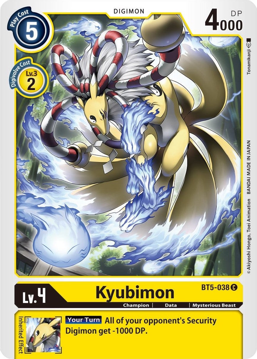 Image for Kyubimon (BT5-038 C) (BT05) - Digimon Card Game
