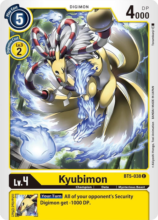 Image for Kyubimon (BT5-038 C) (BT05) - Digimon Card Game