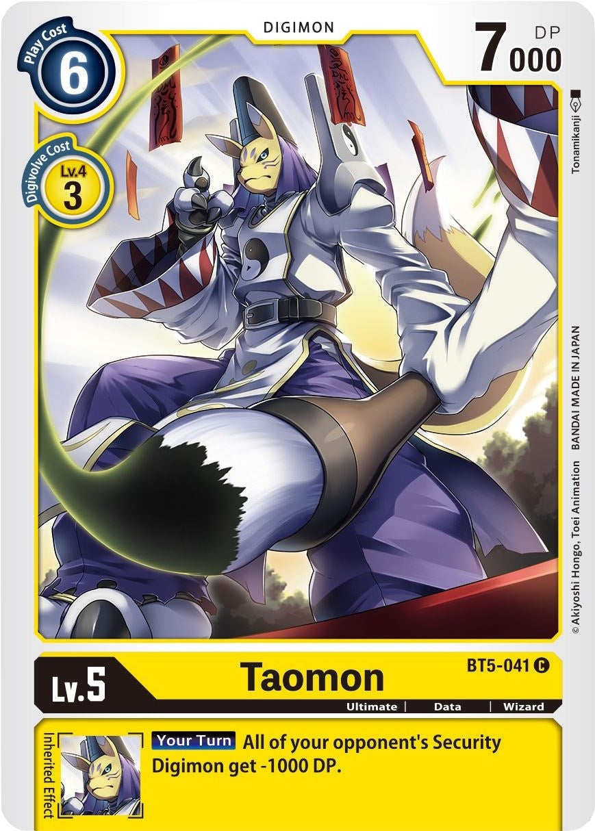 Image for Taomon (BT5-041 C) (BT05) - Digimon Card Game