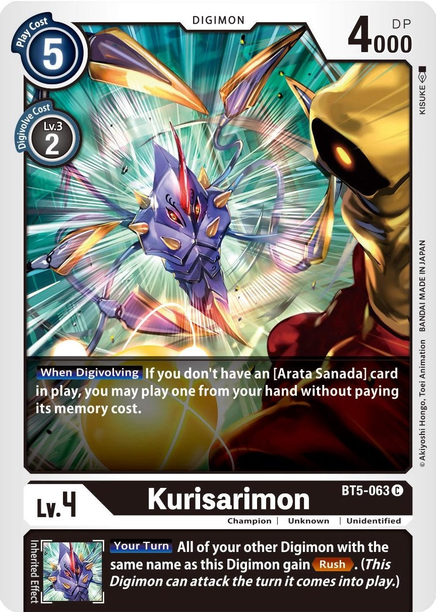 Image for Kurisarimon (BT5-063 C) (BT05) - Digimon Card Game