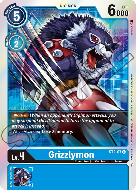 Image for Grizzlymon - ST2-07 (Event Pack 1) (ST2-07 C) (ST-2) - Digimon Card Game