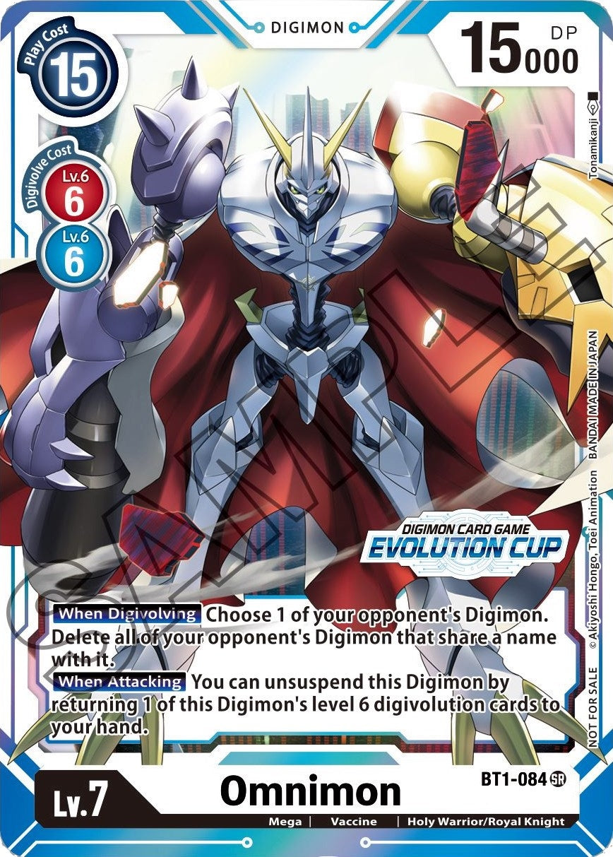 Image for Omnimon - BT1-084 (July Evolution Cup 2021 Stamped) (BT1-084 SR) (BT01-03A) - Digimon Card Game