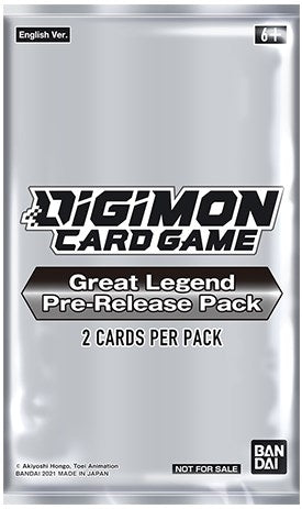 Image for Great Legend Pre-Release Pack - Digimon Card Game