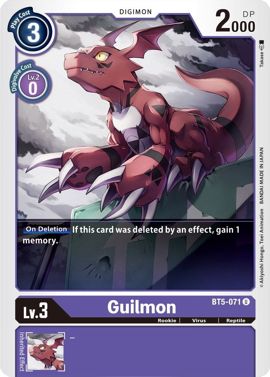 Image for Guilmon (BT5-071 U) (BT05) - Digimon Card Game