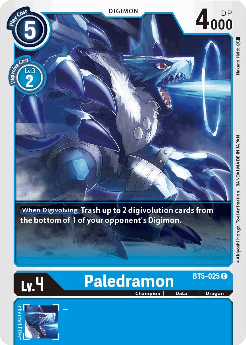 Image for Paledramon (BT5-025 C) (BT05) - Digimon Card Game