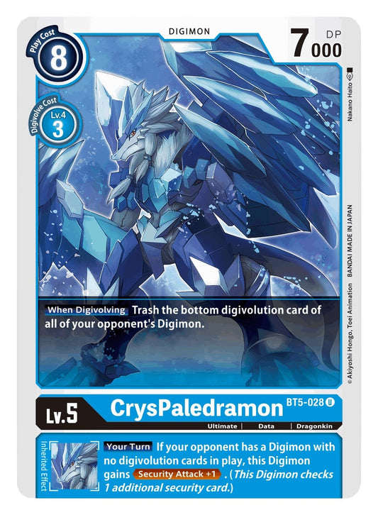 Image for CrysPaledramon (BT5-028 U) (BT05) - Digimon Card Game
