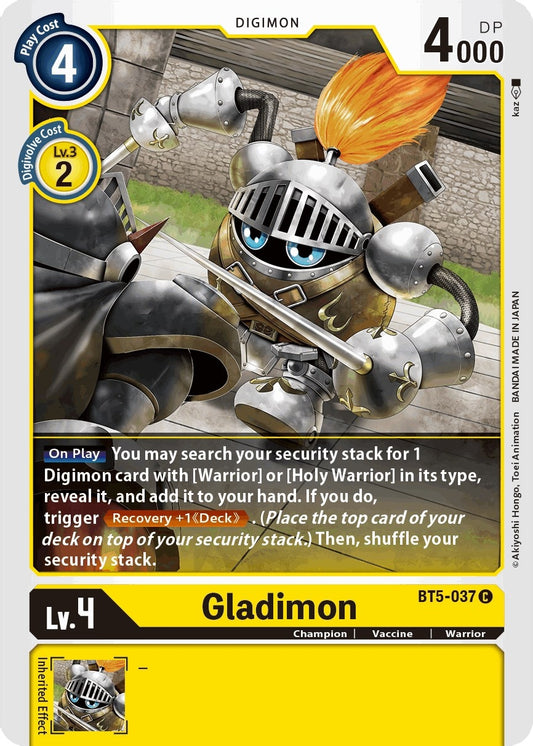 Image for Gladimon (BT5-037 C) (BT05) - Digimon Card Game