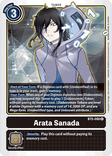 Image for Arata Sanada (BT5-090 R) (BT05) - Digimon Card Game