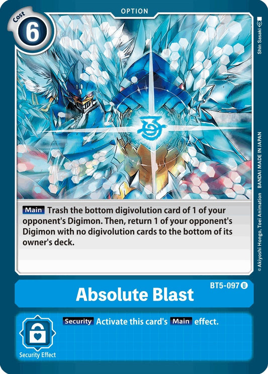 Image for Absolute Blast (BT5-097 U) (BT05) - Digimon Card Game
