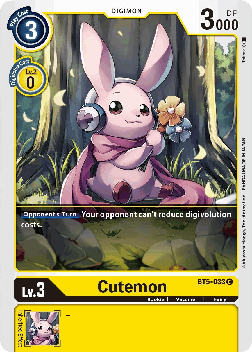 Image for Cutemon (BT5-033 C) (BT05) - Digimon Card Game